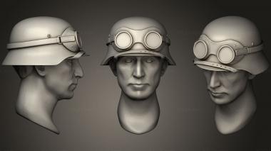 Military figurines HEADS HELMETS9 3d model
